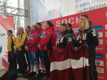 Viessmann Pasaules kausa izskaņā Sočos godalgas sprintā un komandu stafetē